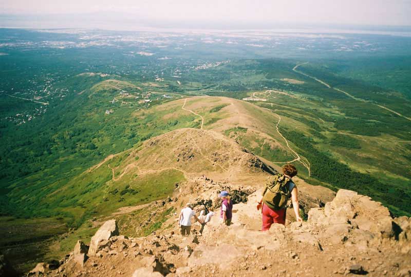 Chugach State Park is nothing short of spectacular with Flattop Mountain as a great starting point. The half a million (yes, half a million!) acres promise plenty of room for excellent adventure, with many trails suitable for short hikes, weeklong backpacking and mountain biking. Anchorage Alaska Hike, Flattop