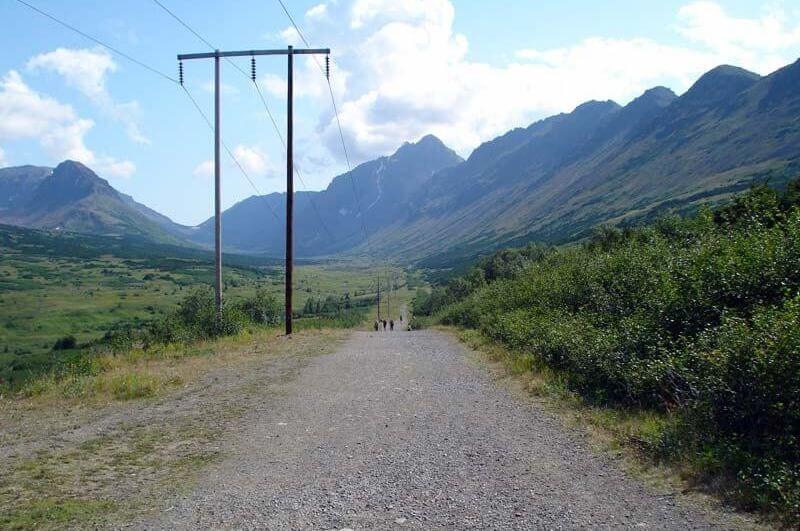 Powerline Trail looking east - Hike Anchorage, Alaska