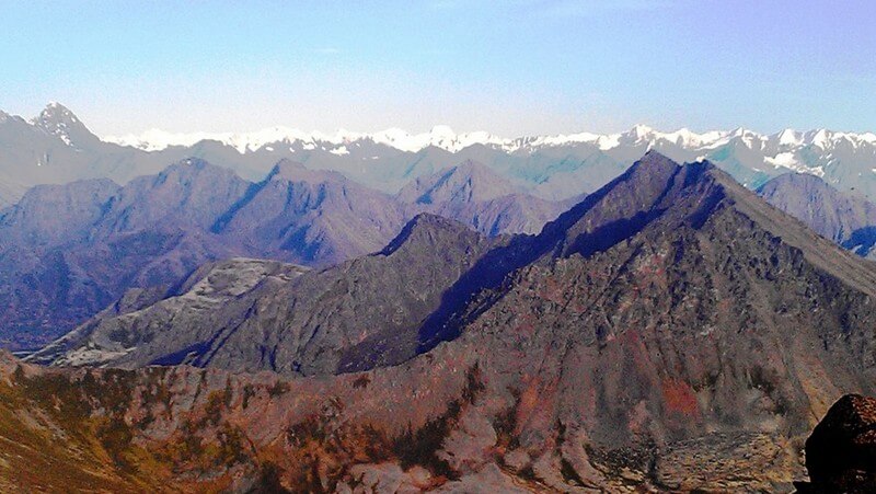 Ptarmigan View of Mountains - Hike Anchorage, Alaska