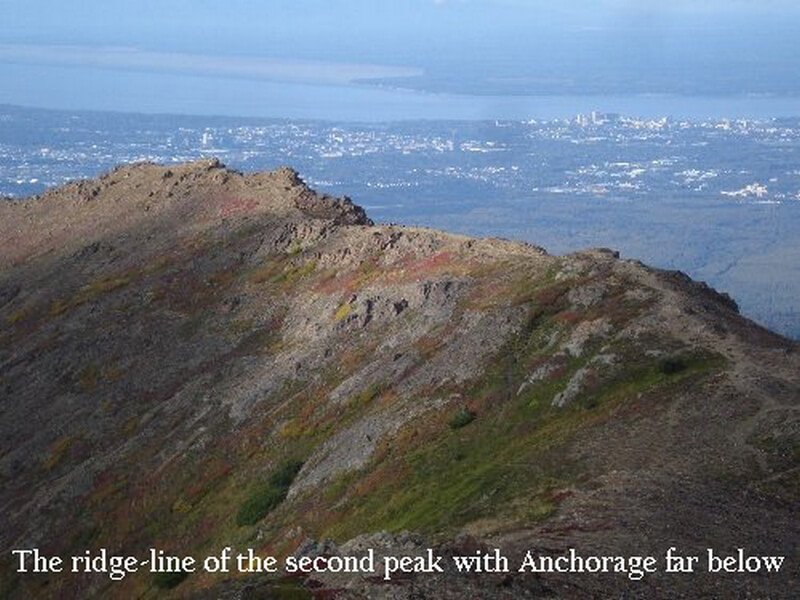 The Second Peak with Anchorage below - Flattop Anchorage, Alaska